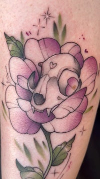 a drawing of a girl with long hair and a heart on her face